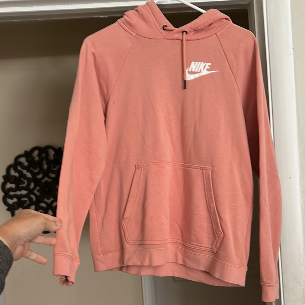 Nike Coral Hoodie with Logo